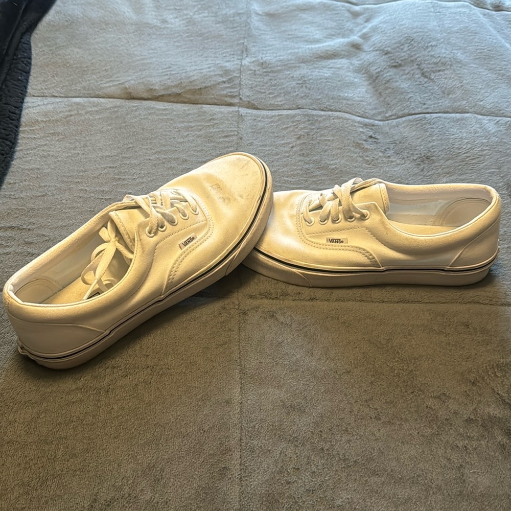 White low top vans